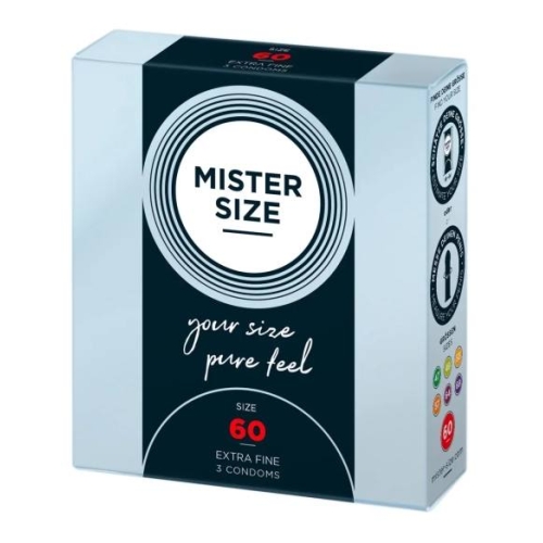 Mister Size - tenký kondóm - 60mm - 3 ks