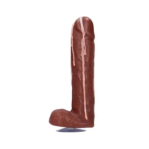 Dicky Cum - mydlo penis s semenníkmi - hnedé - 250g