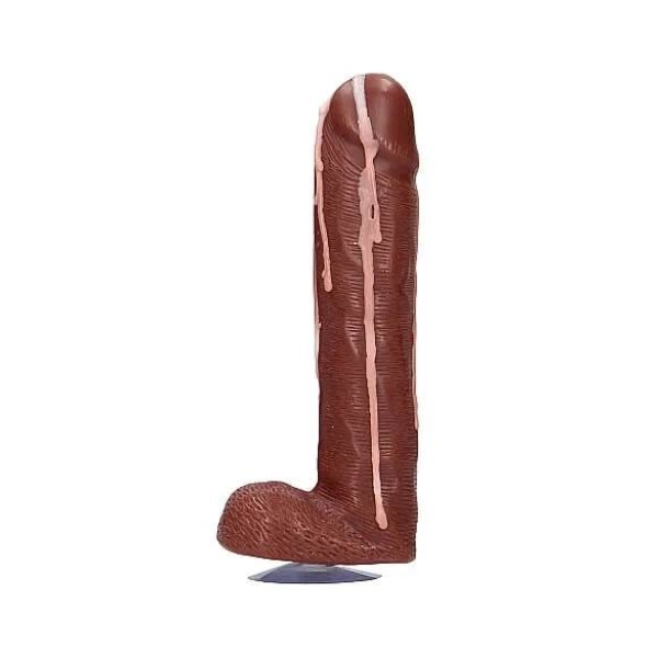 Dicky Cum - mydlo penis s semenníkmi - hnedé - 250g
