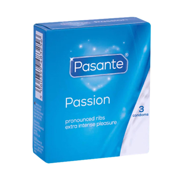 Pasante kondómy Passion - Ribbed 3 ks