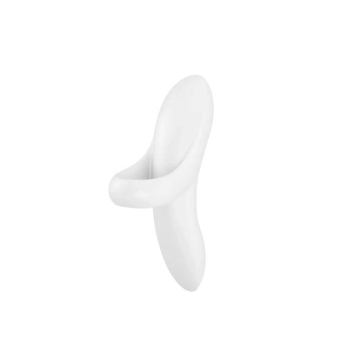 Satisfyer Bold Lover - nabíjací vodotesný prstový vibrátor - biely