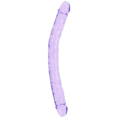 Realrock Obojstranné dildo 45 cm - fialové