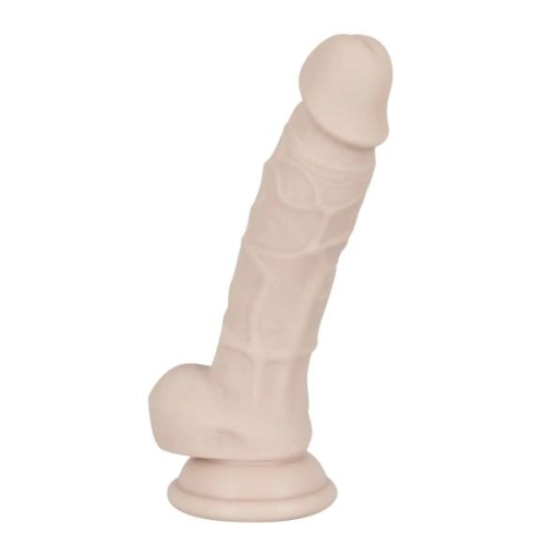 You2Toys - silikónový dildo s prísavkou - stredný - naturálny