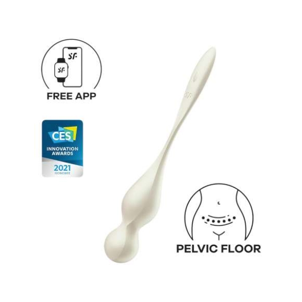 Satisfyer Love Birds 1 - smart vibračné venušine guľôčky - biele