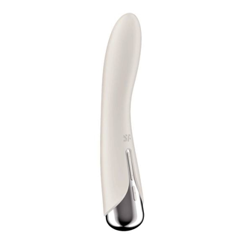 Satisfyer - G-bod vibrátor s rotujúcou hlavou - béžový