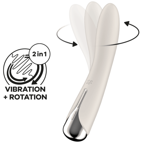 Satisfyer Spinning Vibe 1 vibrátor - béžový