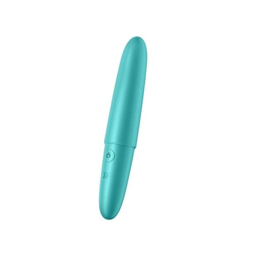 Satisfyer - mini vibrátor - vodotesný - tyrkysový