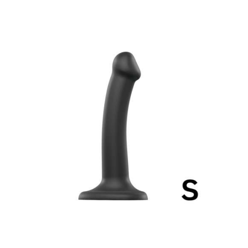 Strap-on-me - dvojitý dildo - dvojvrstvový silikón - čierny