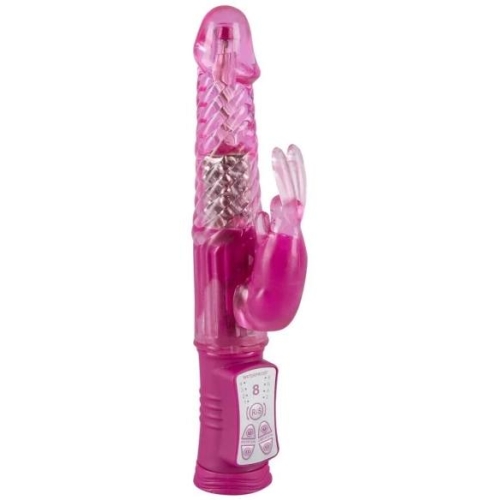 You2Toys - vibrátor s perličkami a zajačikom - fialový