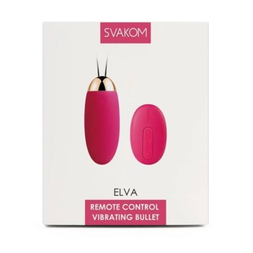 Svakom Elva - vibračné vajíčko na diaľkové ovládanie - nabíjateľné - červené