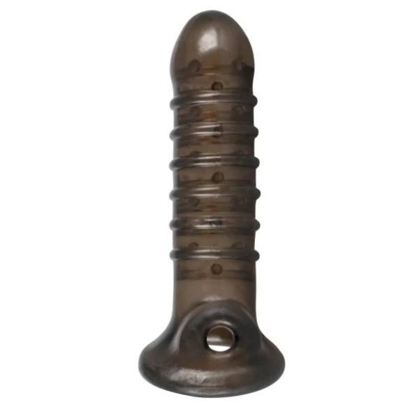 Rebel - návlek na penis s drážkami - sivý