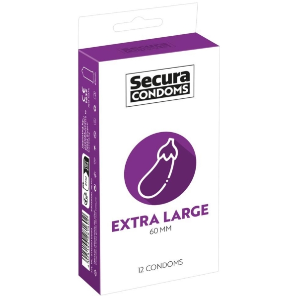 Secura kondómy Extra Large 12 ks