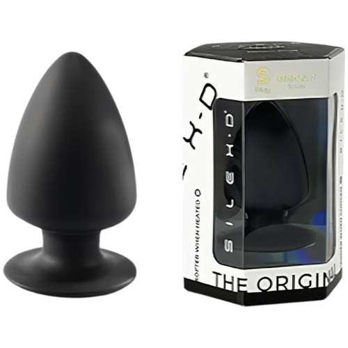 Silexd S - tvarovateľné análne dildo - 9 cm (čierne)