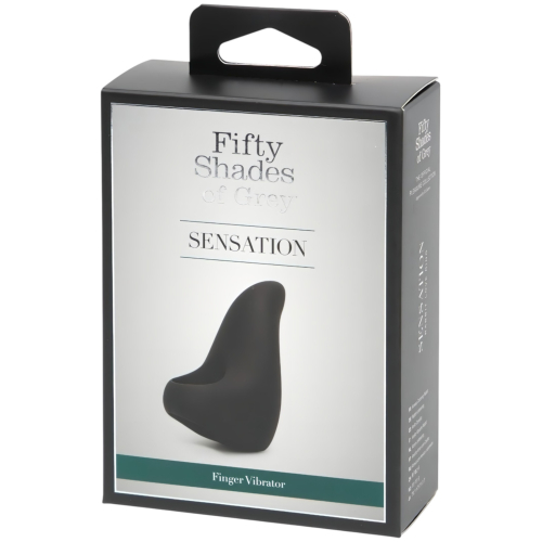 Fifty Shades of Grey - vibračný prstový stimulátor - čierny