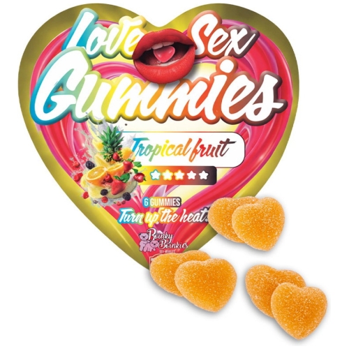 Love Sex Gummies - Tropical Fruit 6 ks (doplnok stravy)