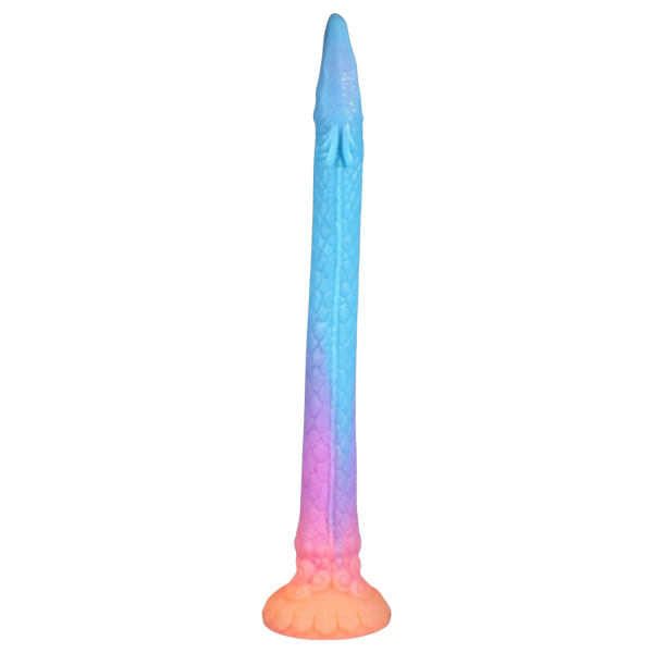OgazR XXL Eel - análny dildo - svietiaci v tme - 47 cm - ružový