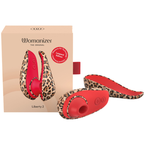 Womanizer Liberty 2 - dráždidlo klitorisu s tlakovými vlnami (leopardí)