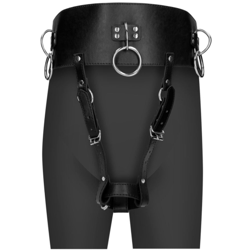 Shots Ouch! Xtreme Belt with Vibrator Holder S–XL