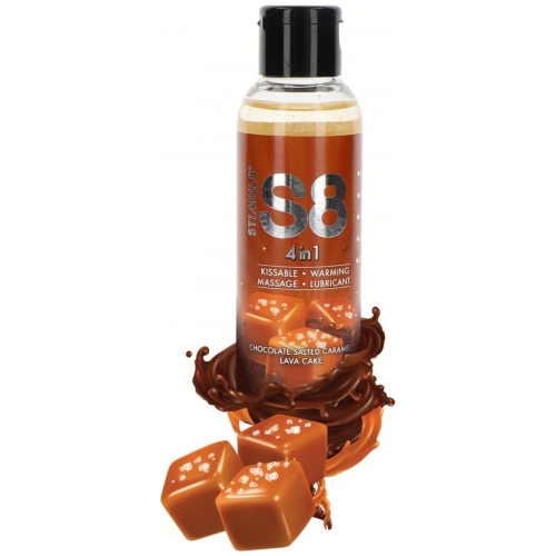 S8 4 in 1 Dessert Lubrikačný gél čokoláda a slaný karamel125 ml