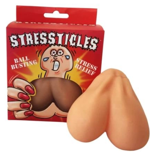 Stressticles - antistresová loptička - semenníky - natur