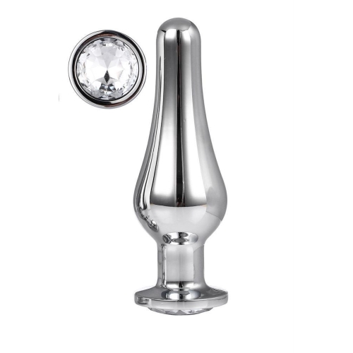 Gleaming love análny kolík Silver L