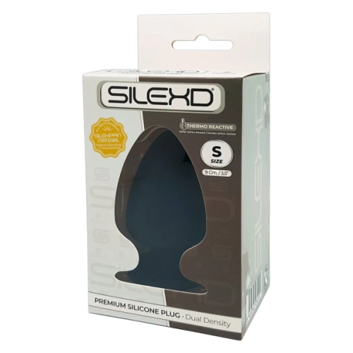 Silexd S - tvarovateľné análne dildo - 9cm (čierne)