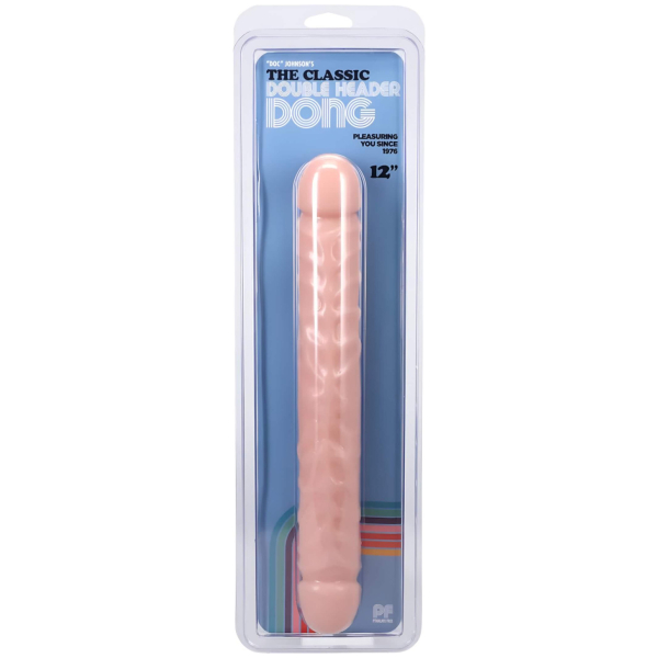 Doc Johnson - dvojité dildo - realistické prevedenie - telová - 30