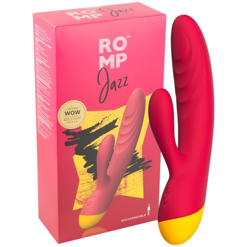 ROMP Jazz - vibrátor na bod G a klitoris - vodotesný - ružový