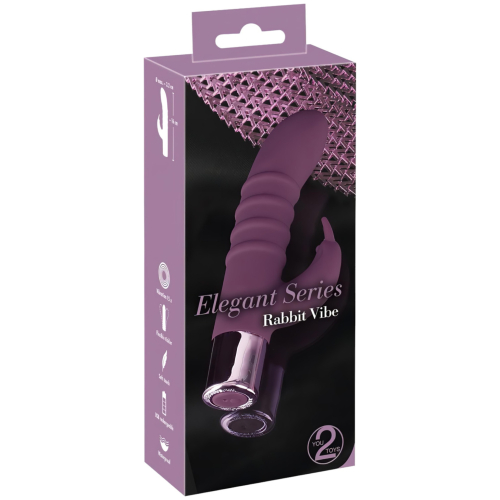 You2Toys - Rabbit Vibe - akumulátorový vibrátor na bod G s klitoriálnym ramenom (fialový)