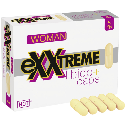 Hot exxtreme Libido výživový doplnok v kapsulách pre ženy (5 ks)