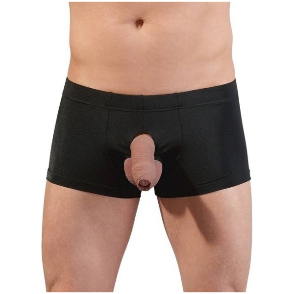 Svenjoyment Pánske boxerky s otvormi vpredu - čierne: XL