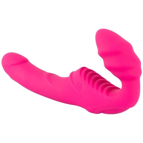 Strapless strap-on Vibrátor - ružový