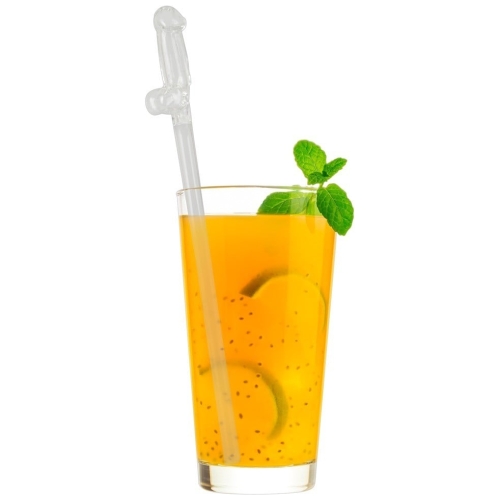 Out of the Blue Glass Drinking Straw Willy