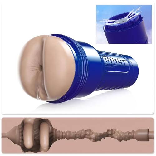 Fleshlight Boost Blast - realistický análny masturbátor - telová farba