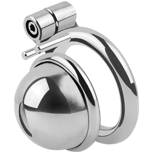 fetish collection - mini klietka na penis s 3 vymeniteľnými krúžkami na miešok (strieborná)