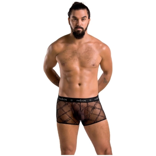 Passion MEN 032 Pánske boxerky James čierne: S/M