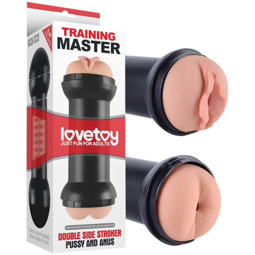 Lovetoy - masturbátor vagína a anál - realistický silikón - naturálny odtieň