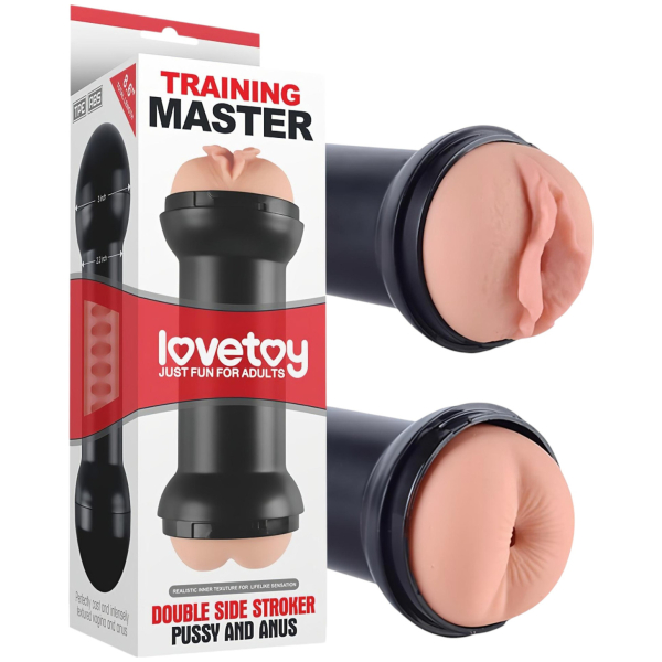 Lovetoy - masturbátor vagína a anál - realistický silikón - naturálny odtieň