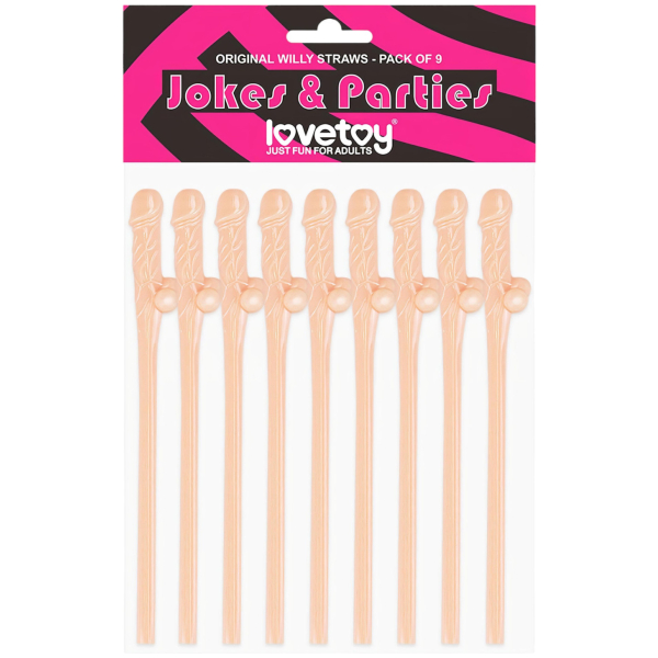 Lovetoy - realistické slamky v tvare penisu - béžová