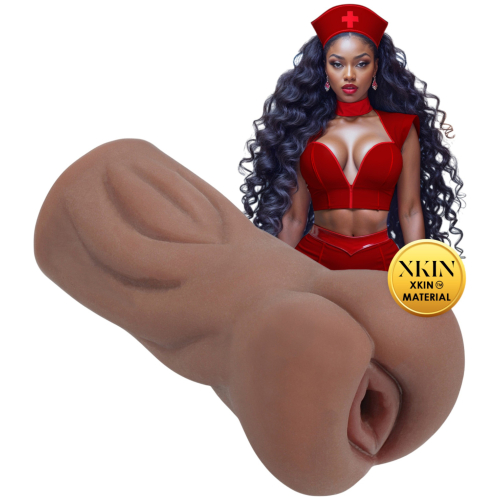 XKIN Naughty Nurse Riley - realistická umelá vagína masturbátor (tmavý naturál)