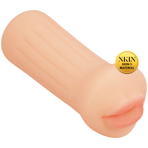 XKIN - realistický umelý ústny masturbátor - S (prírodný)
