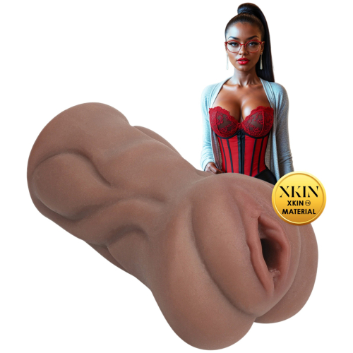 XKIN Librarian Paige - realistický umelý vaginálny masturbátor (prírodná farba)