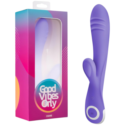 Good Vibes Only Fane Rabbit - vibrátor s klitorálnym výstupkom - fialový
