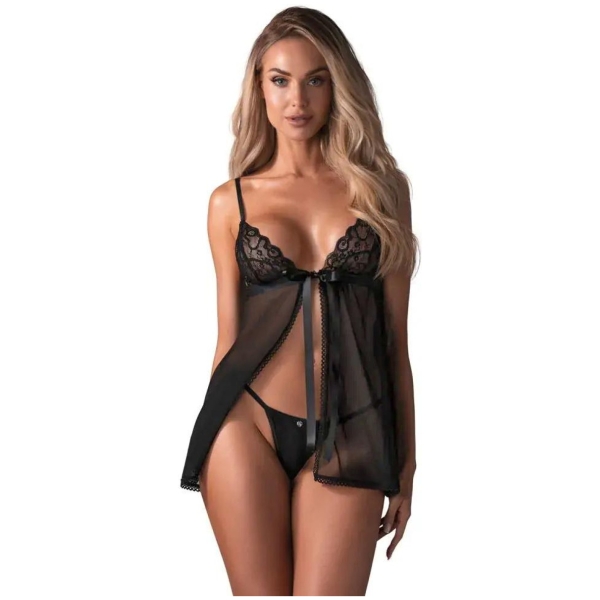 Obsessive Blomentis košieľka - čierna M/L
