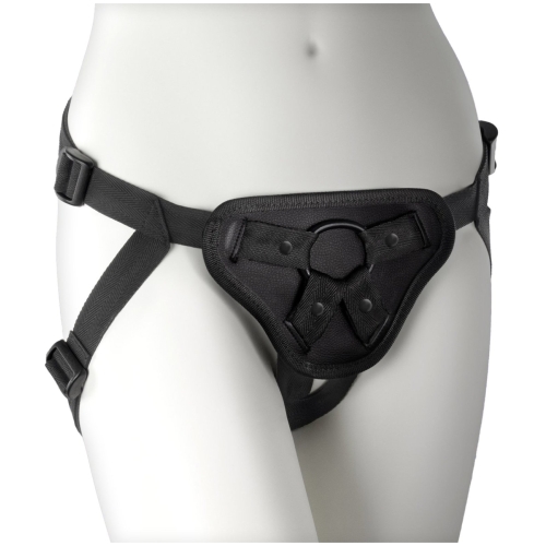 Snap strap-on Postroj na připínací penis černý