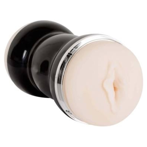 You2Toys - masturbátor vagína a anál - dvojitý - čierny