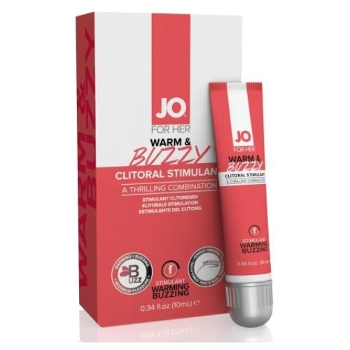 JO Warm & Buzzy - stimulačný gél na klitoris pre ženy - 10 ml