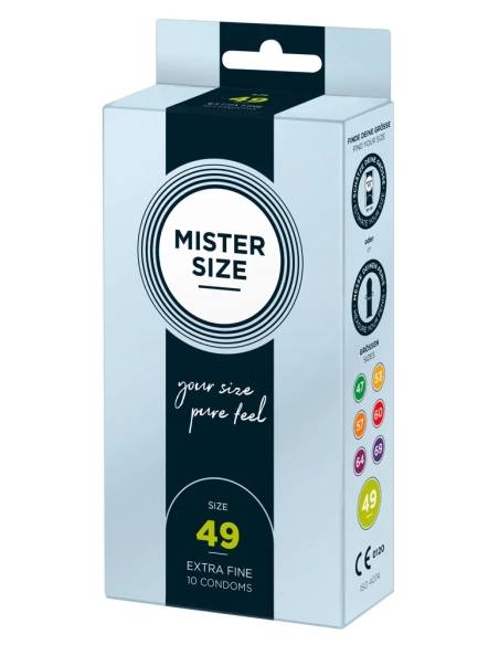 Mister Size - tenký kondóm - 49mm - 10 ks