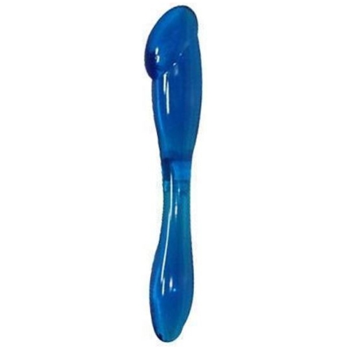 Galaxia Blue oboustranné vaginální a anální dildo