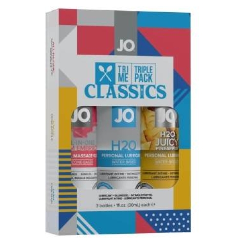 JO System Classics - lubrikačný gél sada - 3x30 ml